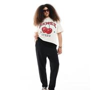 Only Curve - Pantaloni dritti neri-Nero 42