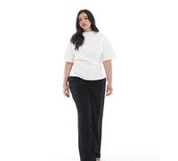 ONLY Curve - Pantaloni sartoriali a vita alta neri-Nero 50