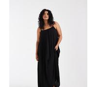 ONLY Curve - Vestito al polpaccio nero con spalline sottili 54