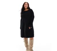 ONLY Curve - Vestito midi stile skater in maglia nero S