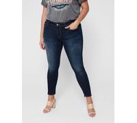 Only Carmakoma CARWILLY Life Reg SK Ank Raw REA4342NOOS, Blu Jeans Scuro, 52W x 34L Donna