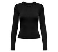 ONLY Damen Longsleeve O-NECKT Sweat Maniche Lunghe Ripp Girocollo Regular Fit