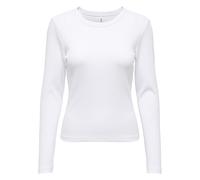 ONLY Damen Longsleeve O-NECKT Sweat Maniche Lunghe Ripp Girocollo Regular Fit