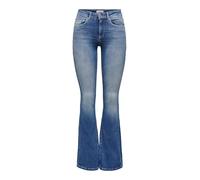 Only Onlblush Life Mid Flared BB Rea1319 Noos Cowboy, Blu (Medium Blue Denim), XXL / 32L Donna