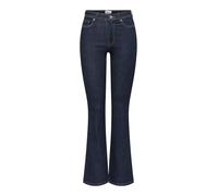 Only Damen Onlwauw Hw Flared Rinse Dnm Gua030 Noos Dark Blue Denim L/34L
