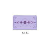 ONLY Dock Case - Custodia protettiva in TPU morbido per Nintendo Switch OLED con fasi lunari nere ed estetiche