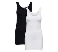 ONLY Donna Canotta Lunga 2 Pezzi Set Maglia senza Maniche Basic Pack