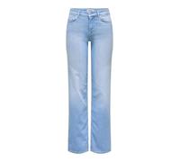 Only Donna Onlblush Mid Straight DNM Rea828 Noos, Mix Blu Chiaro, XS x 34L