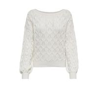 Maglione da donna Only Brynn life structure Blanc L