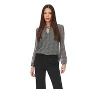 Only Donna ONLDITSY L/S Blouse Wvn Noos Bluse, Nero/AOP:Cera Ditsy, S