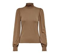 Only Donna ONLELVA L/S Smock Top Noos NN Maglia a Maniche Lunghe Toasted Coconut, M