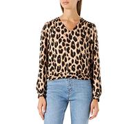 ONLY Donna Onltiana L/S Smock Top Wvn Noos Camicetta Cloud Dancer/AOP: VIMA Leo, M