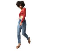 ONLY Donna ONLVENEDA Life Mom Jeans REA844 Noos Pantaloni, Dark Blue Denim, S/34