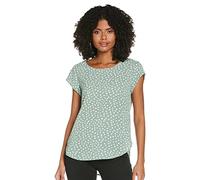 Only Onlvic SS Top Noos Wvn Maglietta, Multicolore (Chinois Green/AOP/Big Karo DOT), 44 Donna
