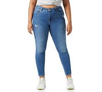 Only Donna ONLWAUW Life Mid Skinny BJ114-3 Noos Pantaloni, Medium Blue Denim, S/30