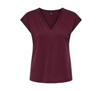 ONLY Donna T-Shirt Manica Corta Collo a V Basic