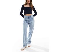 ONLY - Ella - Jeans dritti a vita media blu chiaro XS L34