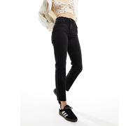 Only - Emily - Jeans dritti a vita alta alla caviglia nero slavato W28 L30