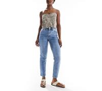 Only - Emily - Jeans dritti a vita alta blu medio W25 L32