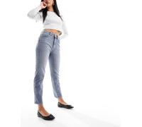 Only - Emily - Jeans dritti a vita alta elasticizzati lavaggio grigio blu W31 L34