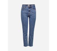 Only Jeans Emily Life High Waist Straight Raw Crop Ankle Mae06