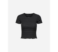 Onlemma Stripe S/S Top Jrs, Nero, M