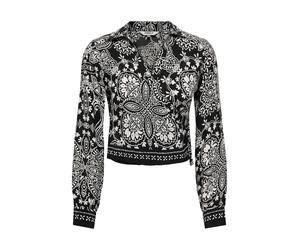 Only Emza Aja La Knot Top Nero - Taglia M Abbigliamento Donna Camicie