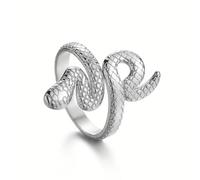 Only faith Anello di serpente Donna in acciaio inossidabile regolabile Anello Oro Oro Cobra Anello Argento Per Le Donne, Acciaio inossidabile