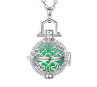 Only faith Collana Chiama Angeli Donna Incinta Arcangeli Angelo Custode Placcato in Argento Regalo per Future Mamme, Pequeño, Acciaio inossidabile, Non è una pietra preziosa