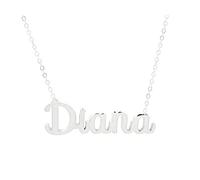 Only faith Collana con nome in acciaio inossidabile per donna, regalo con messaggio originale. Ciondolo speciale per amici, fidanzati