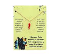 Only faith Collana da Donna Ciondolo Corno Rosso Fortunato Cornicello, Amuleto Napoletano Collana Pepe Rosso Ciondolo di Peperone Rosso Collana Cile Acciaio Inox