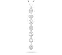 Only faith Collana da donna con ciondolo a 7 chakra per donna, ciondolo lungo con simboli spirituali, Yoga Reiki Meditazione Amuleto (7 chakra argento)