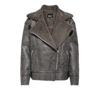 ONLY Faux Leather Jacket ONLBETTY Faux Leather Jacket Walnut S Walnut S