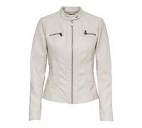 ONLY Faux Leather Onlbandit Otw Noos-Biker in Finta Pelle, Stregata dalla Luna, Numeric_38 Donna