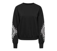 ONLY Felpa 'Brooke' nero / bianco Donna ONLY XL