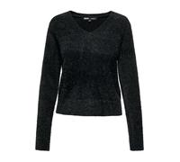 ONLY Onlella Piumo L/S V-Neck Pullover CC Knt Maglione, Nero, S Donna
