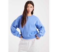 ONLY - Felpa girocollo blu con spalle scese 34