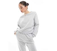 ONLY - Felpa girocollo color grigio chiaro mélange in coordinato 40