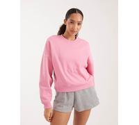 ONLY - Felpa girocollo color rosa chiaro con spalle scese 40