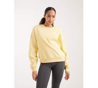 ONLY - Felpa girocollo gialla con spalle scese-Giallo 3XL