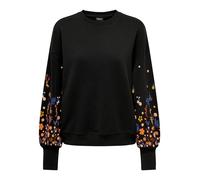 ONLY Felpa 'ONLBrooke' blu / arancione / nero / bianco Donna ONLY XS blu / arancione / nero / bianco