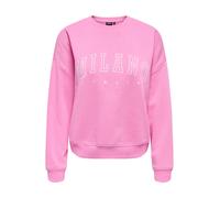 ONLY Felpa rosa / bianco Donna ONLY L
