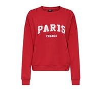 Onlsweat Life L/S Crew O.Size State Noos, Rosso Vivo, S