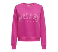 ONLY Felpa rosso violaceo / bianco Donna ONLY XL rosso violaceo / bianco