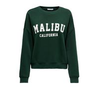 ONLY Felpa verde scuro / bianco Donna ONLY M