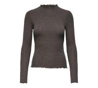 ONLY Female Onlemma Top Comfort Fit High Neck con Volant Femminili, Java, L Donna