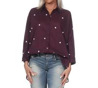 ONLY Female Onlnew Hemd Camicia a Maniche Lunghe con Chiusura a Bottoni, Winetasting, L Donna