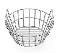 only fire #8569 - Cestino per ceneri in acciaio inox con manici, accessori per griglia per un migliore flusso d'aria, adatto per uova verdi grandi, piccolo