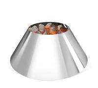 only fire - Cestello in Acciaio Inox per Carbone per Grigliare Direttamente e indirettamente nel Barbecue a Sfera per la griglia del bollitore Weber e la griglia a Carbone e Altre griglia in Ceramica