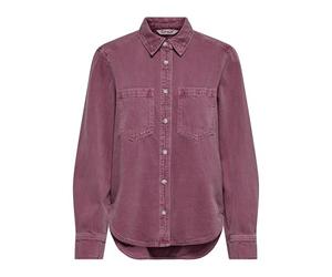 ONLY Fitted Shirt Onlsilla L/S-Maglietta Aderente CC Pnt, Marrone Rosa, M Donna